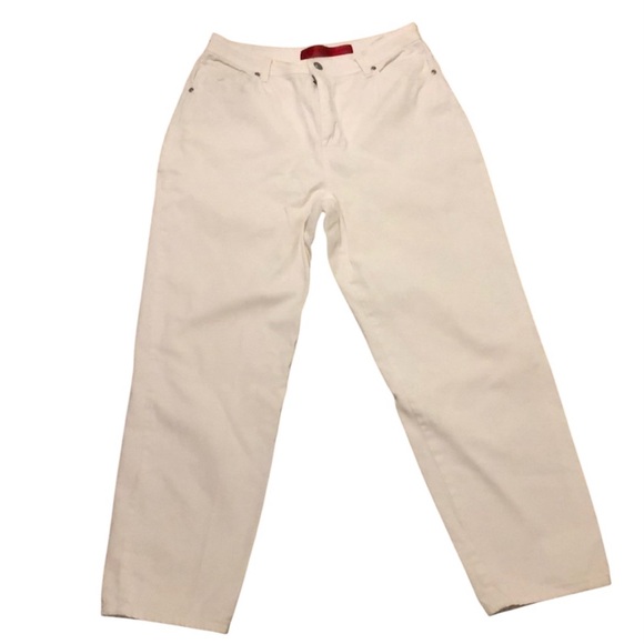 Gloria Vanderbilt Denim - Gloria Vanderbilt Jeans White Denim Mom Jean Straight Leg